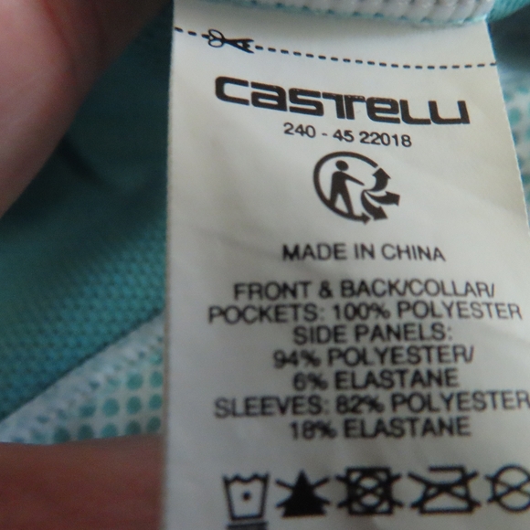 Castelli Men's Bagarre Jersey - 2022 Celeste/Savile Blue XL - Picture 7 of 7